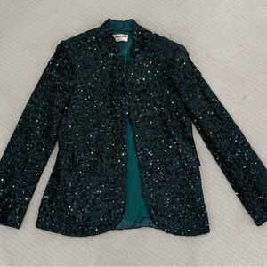 Zadig & Voltaire Emerald Sequin Blazer